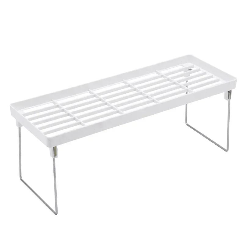 

Kitchen Organizer Rack Foldable Shelf for Spice Bottles Cookware Holders Kitchen Accessories Kitchen Items Dish Drying Rack белый