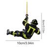 Firefighter Fireman Pendant Car Decoration Pendant Fire Pendant Tree Flat Wooden Peripheral Car Keychain
