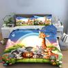 Cartoon Animal Decor Set Kids Multiple Sizes Kid'S And Adults' Bedroom Exquisite 3Pc Bedding Set, Gift
