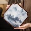 Bambus-Teetablett mit blütenblattförmigen Untersetzern im Lotus-Design Wohnzimmer Trockenaufguss-Tablett Traditionelles Chinesisches Kung Fu Tee-Set