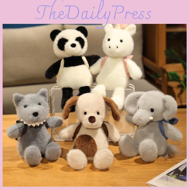 Panda Unicorn Cozy Plush Dinosaur Backpack Toys Children Festival Gift Doll