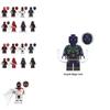 G0120 Superhero Building Blocks Spider-man Great Responsibility Suit In Red Cape