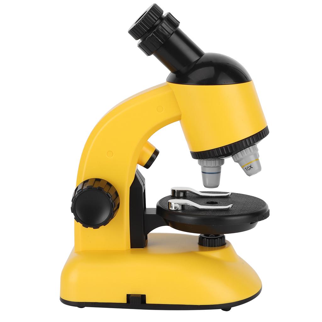40X1200X Kids Microscope with 360 Rotation Head Educational Toy for Children BeginnersYellow
