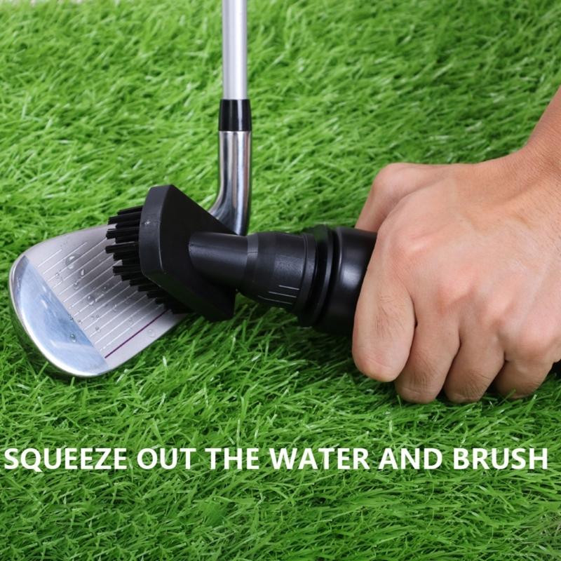 Brosse de Nettoyage pour Clubs de Golf avec Distributeur d'Eau, Nettoyeur de Rainures pour Clubs de Golf, Brosse de Nettoyage pour Golf, Nettoyeur de Brosse pour Golf