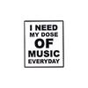 Slogon Music Is My Drug Enamel Pin Funny Brooch Cartoons Badge For Bags Jeans Hoodies Denim Lapel Pin Jewelry Kids Best Gift