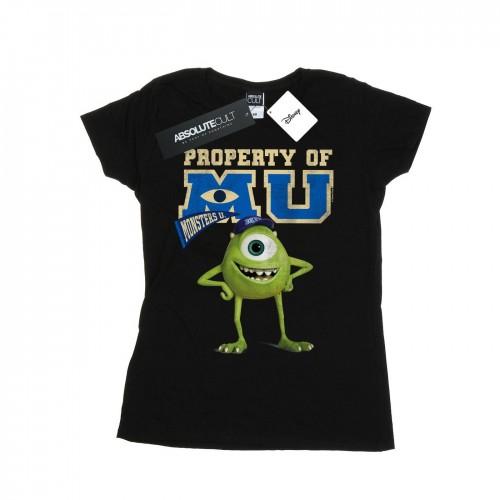 

Disney Womens/Ladies Monsters University Property Of MU Mike Cotton T-Shirt білий