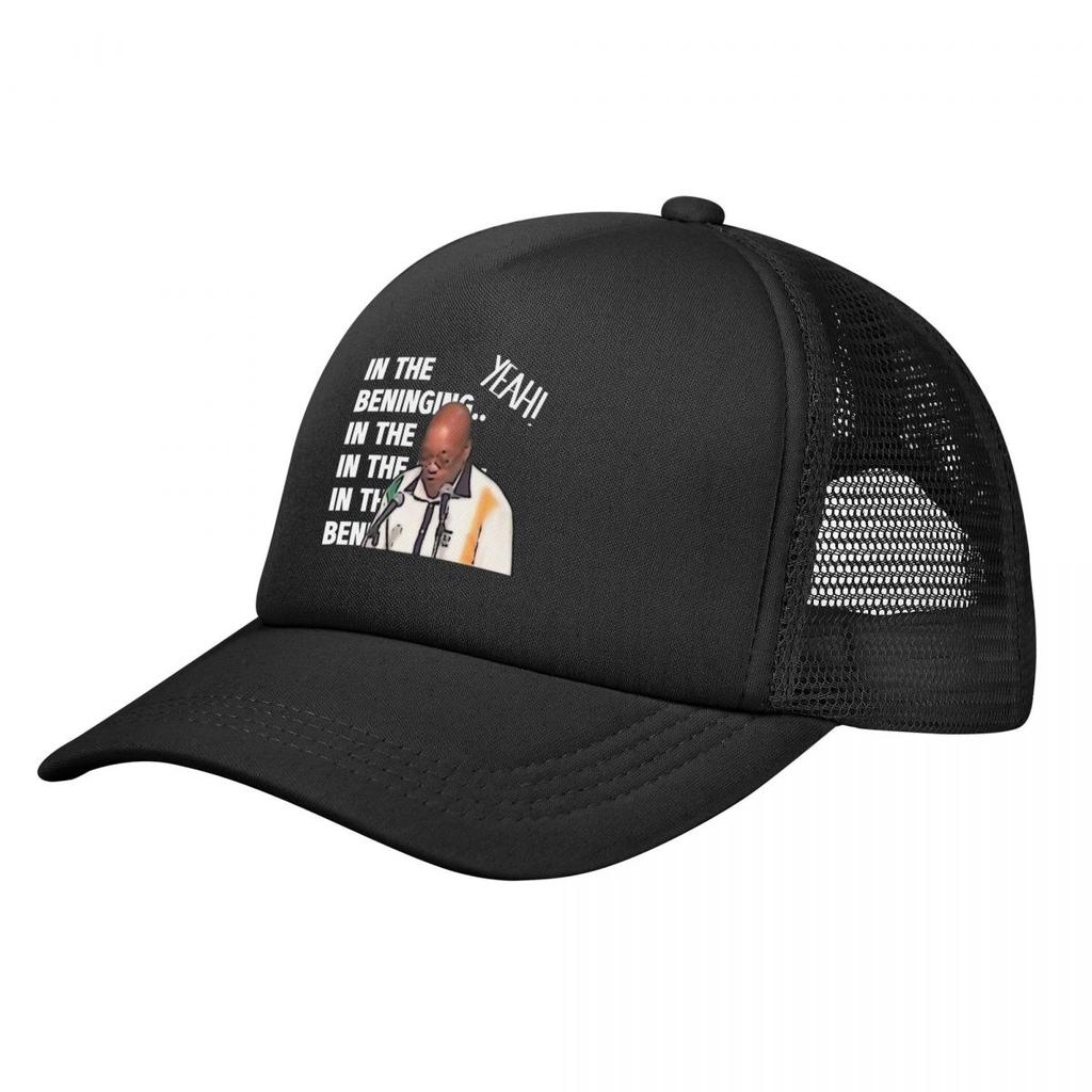 Baseball Caps In The Beningin Beginning Humor Sarcastic Funny Mesh Hats Sport Casquette Adult Hats