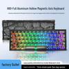 H60 Aluminum Alloy Gaming Keyboard - Bluetooth, Wired, & Magnetic Axis