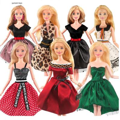 30cm Handmade Doll Clothes Set Fashion Suits Formal Dresses Evening Gowns Outfit Doll Accessories Kids Gift