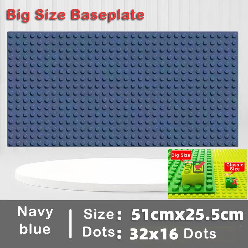 11 Colors 51*25.5cm Large Particle Size Building Blocks Baseplate Bricks Base Plate DIY Educational Toys for Children Brick Wall