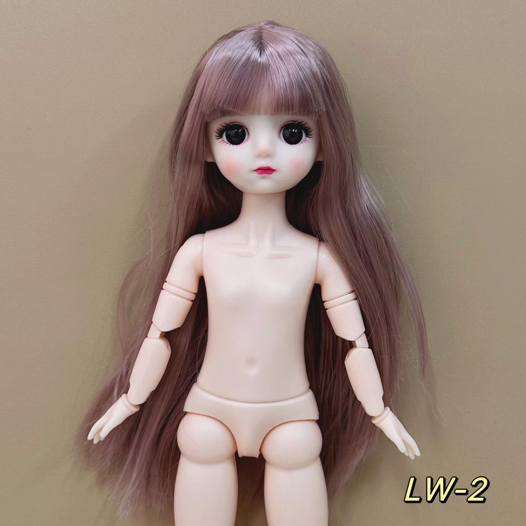 6 Minutes 30cm BJD Body Naked Doll 3D Real Eye General Muscle 20 Joint Cute Doll Change Girl Toy