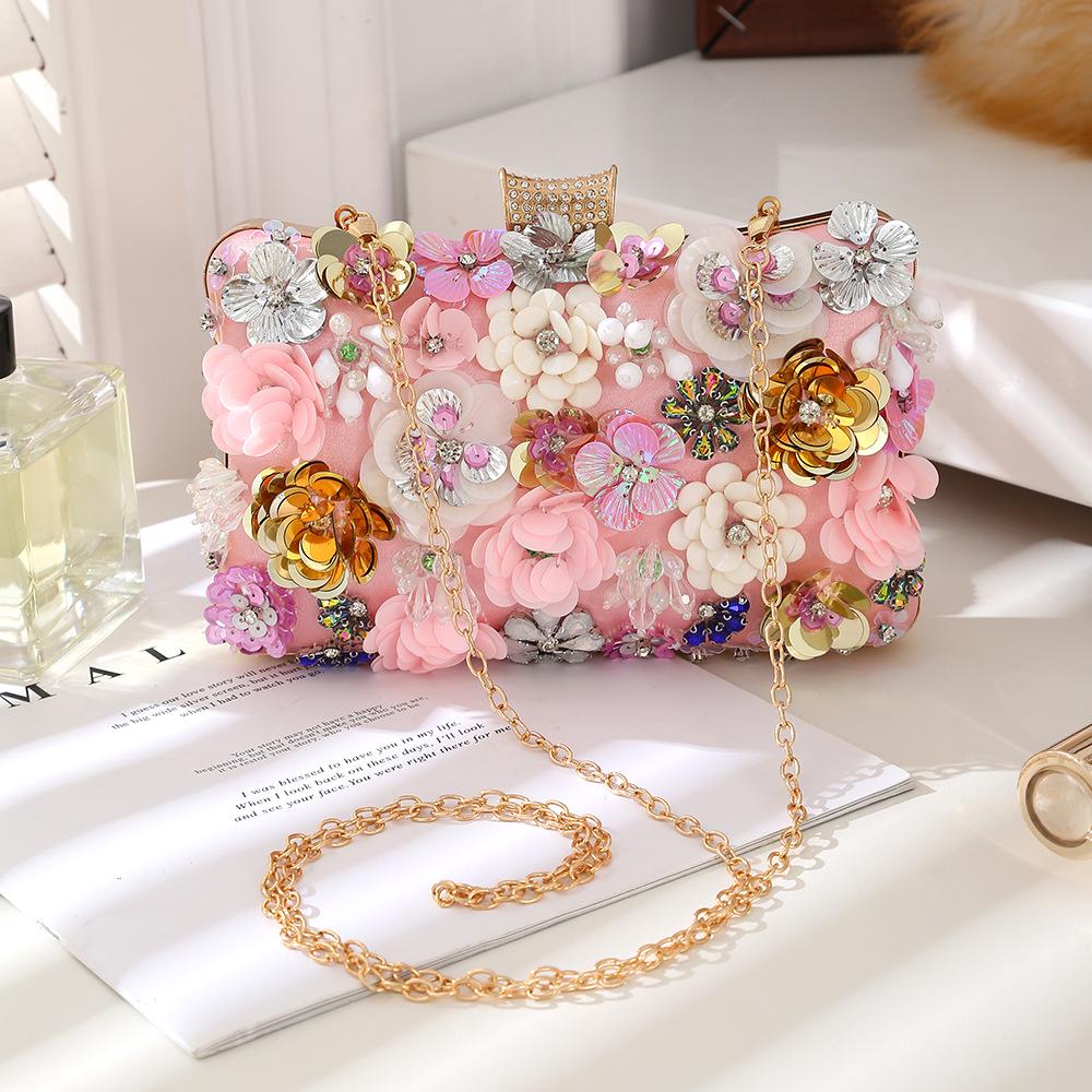 Elegant Floral Evening Bag for Brides and Special Occasions