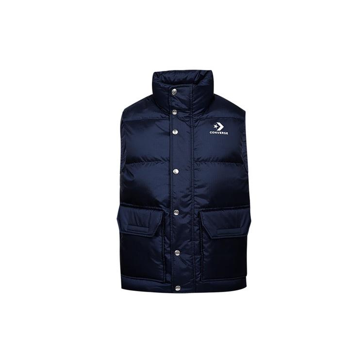 Converse Down Puffer Vest Asia Sizing Navy Men s 10006881-A02 S