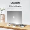 Zinc Alloy Laptop Stand: Portable, Invisible, Folding Cooling Support.