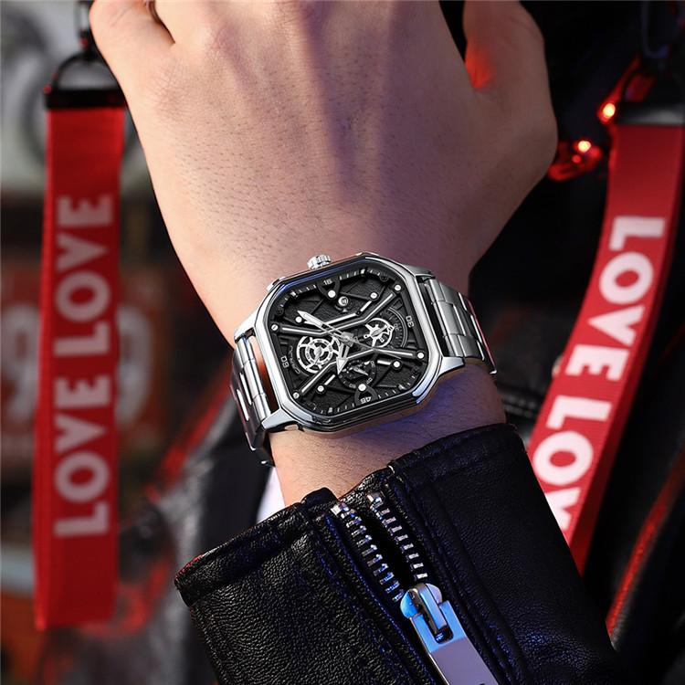CRRJU Neue Lederarmband Herrenuhr 2313 Stahlarmbanduhr Einfache Geschäftspersönlichkeit Männer Mode Wasserdicht