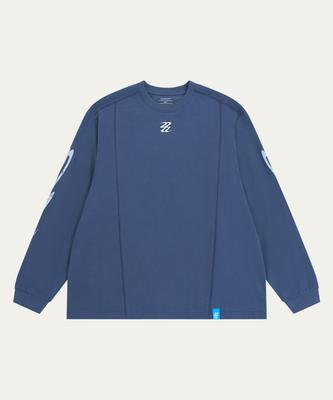 Sekeondeuweibeu Crack Tee [Navy]
