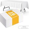 Thick Waterproof Disposable Plastic Tablecloth - Oil & Leak-Proof for Parties and Outdoor Dining
