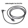 Flexible Enabled Charging Cable Type C To 5.5x2.1mm Right Angle Connector for Modems Set Top Boxes 9V/12V/20V Output