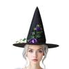 Halloween Hexenhut für Kinder Erwachsene Halloween Party Cosplay Kostüm Requisiten Gruseliger Zaubererhut für Halloween Party