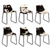 Day and Night - Day and Night Dining Chairs 6 Pcs Genuine Goat Leather