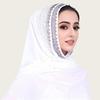 New Chiffon Muslim Instant Turban Breathable Full Cover Islamic Crinkle Shawl Solid Color Islamic Headscarf