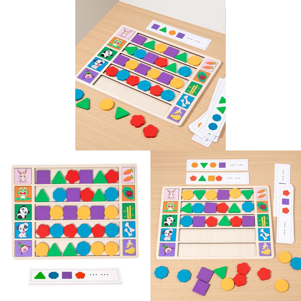 Wooden Montessori Shape Sorting Puzzle For Toddler Cognitive Development Educational Toy