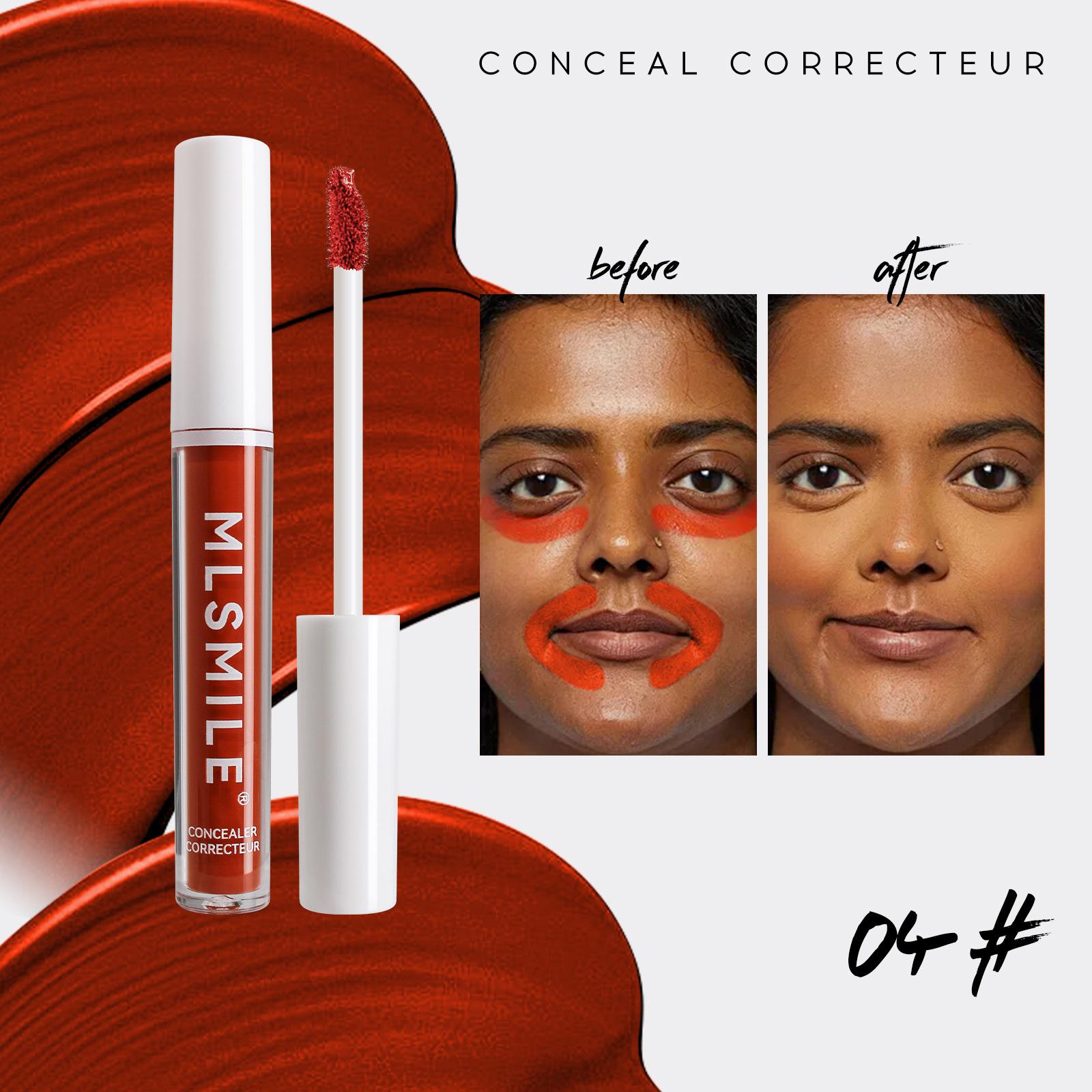 

MLSMILE Colored concealer, facial brightening, contouring, darkening, eye circles and tear troughs toner foundation 2ml