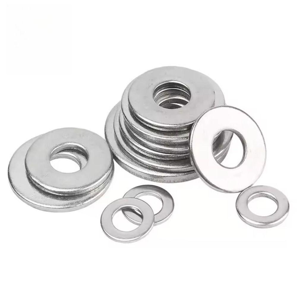 304 Stainless Steel Stainless Steel Flat Washers 9 Size Assortment 580pcs Set Washers Assortment Kit Aluminum Material