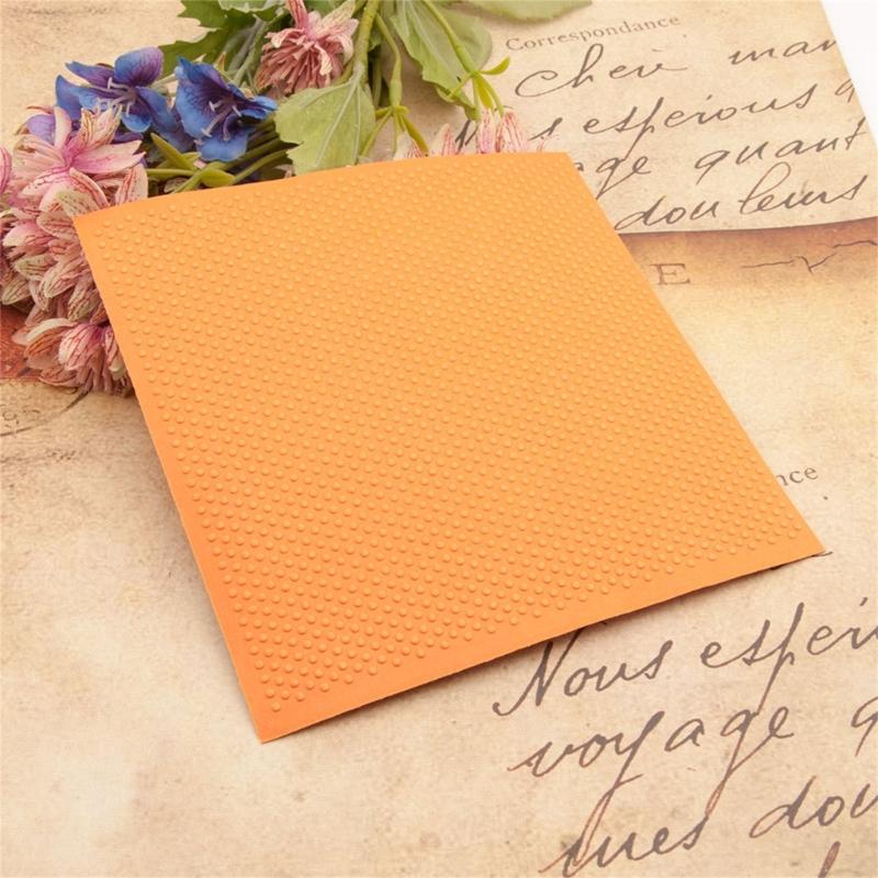 Round Dot Plastic Embossing Folder Stencil Template DIY Craft Background Album