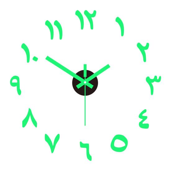 Nordic Style Wall Clock with Lasers Engraving 3D Digital Display Silent Sweep Movement Easy Installation Clock Room Decor