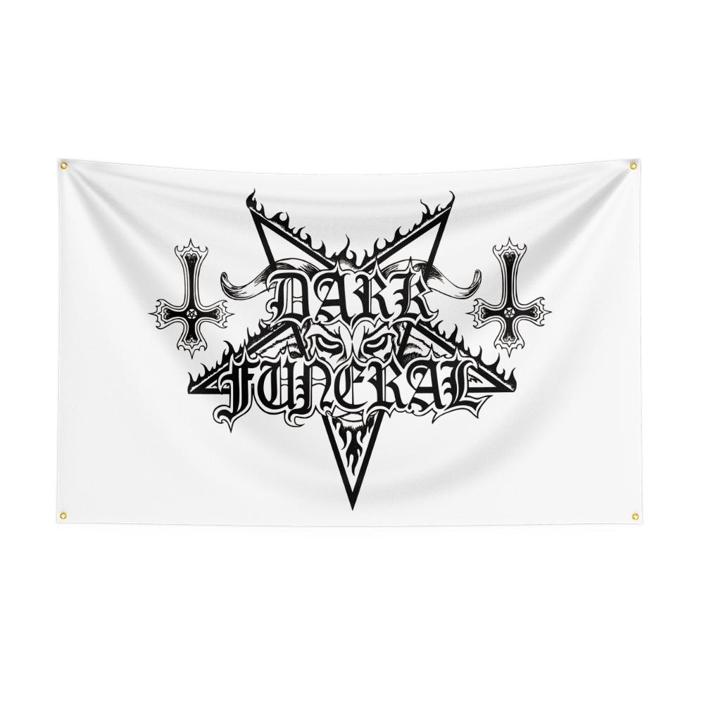 3x5 Ft Heavy Rock Band Ddark Funerals Flag Polyester Digital Printing Banner For Bedroom Wall Art Out Door Tapestry Decora