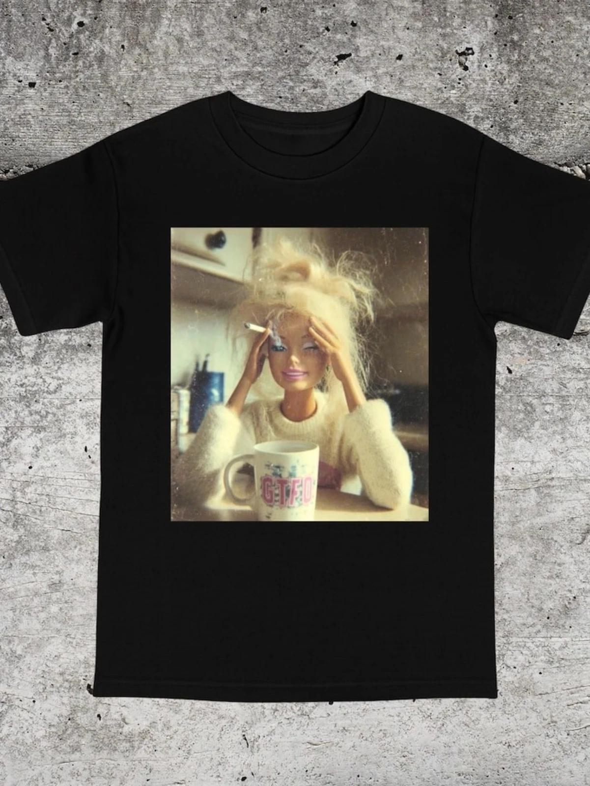 Women Viral Shocked Doll Face Meme Shirt - Cringy Internet Meme Outfit Suitable XXXL