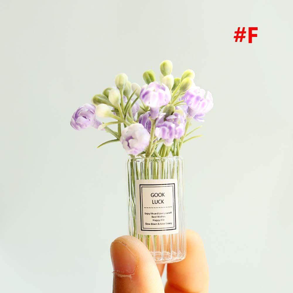 

Arrangement Pot Dried Flower Vase House Decoration Dollhouse Accessories 1:12 Dollhouse Miniature Simulation Potted Plants
