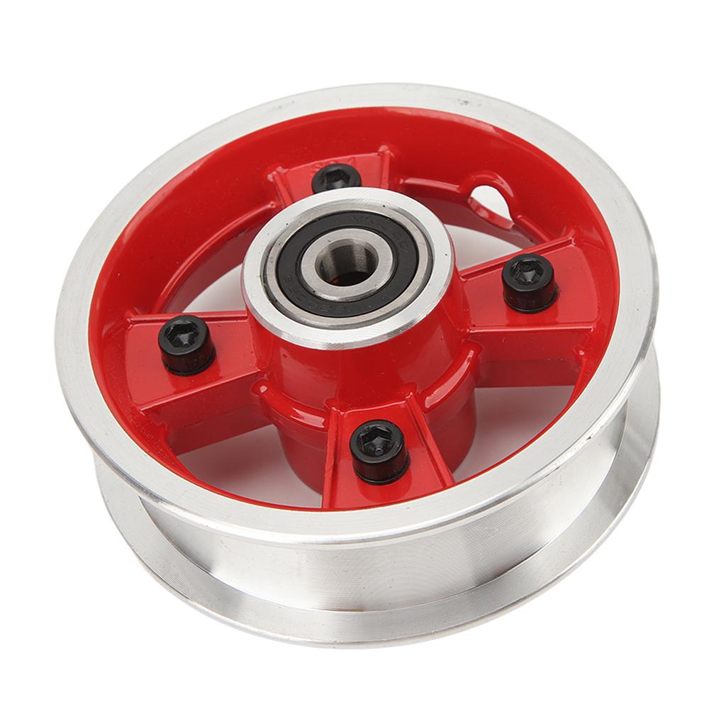 8 Inch Electric Scooter Front Wheel Hub Aluminum Alloy Wheel Rims Hub Slot 28mm Red