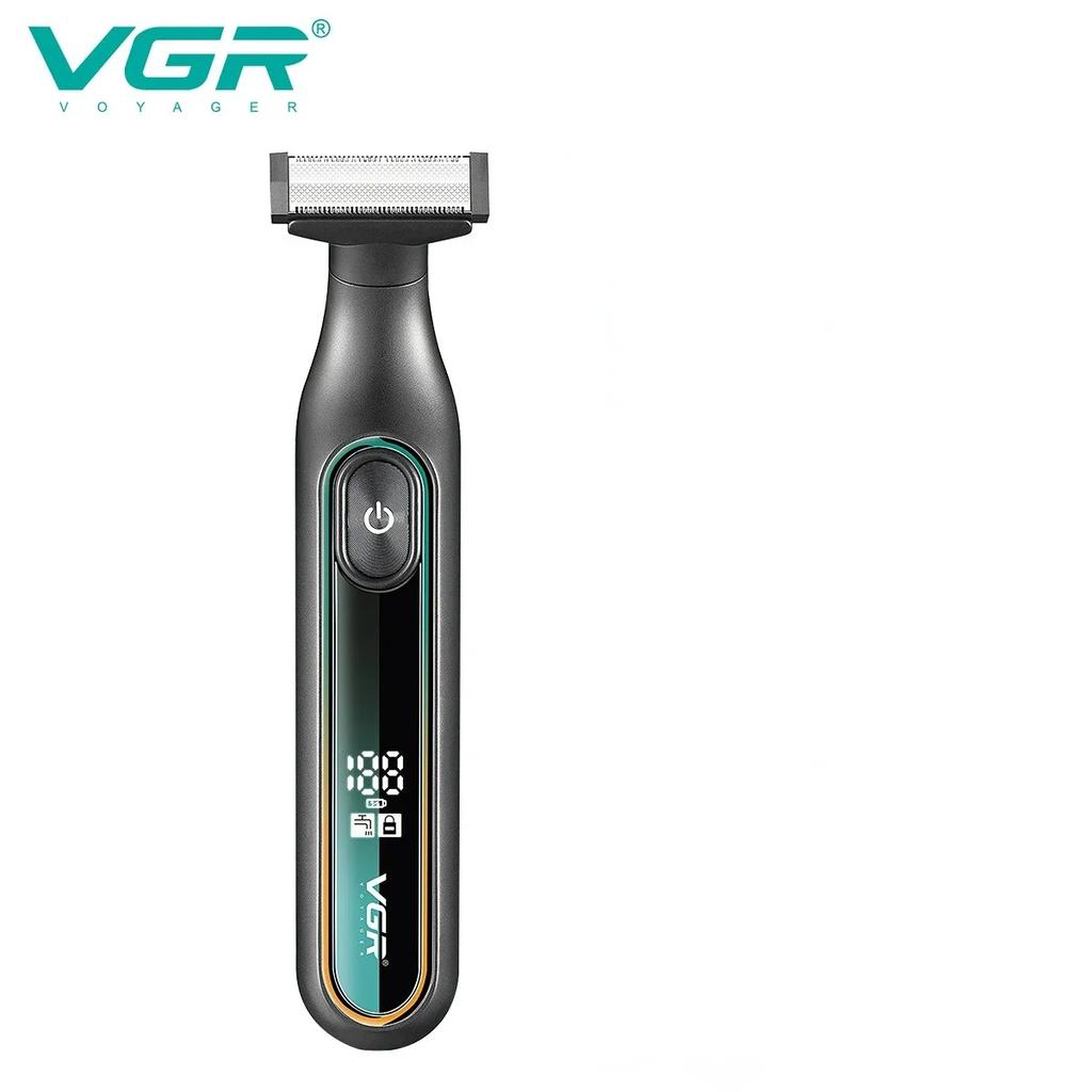 VGR Electric Shaver Professional Shaving Machine Portable Razor Waterproof Beard Trimmer Digital Display Shaver for Men V-360