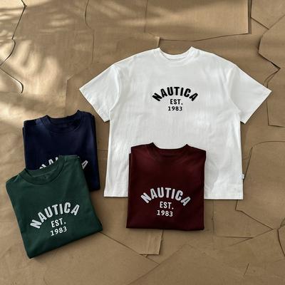 The New Summer Trend Brand NAUTICAT From Japan and South Korea Is A Short-sleeved Printed Cotton T-shirt for Men and Women