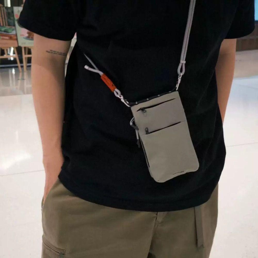 Oxford Cloth Travel Passport Holder Large Capacity Sports Shoulder Bag Crossbody Bag Travel