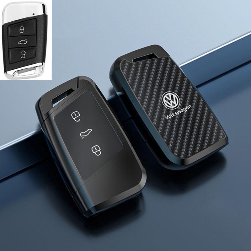 

Для VOLKSWAGEN VW Новий Шкіряний Чохол-Оболонка для Ключа Автомобіля зі Сплаву Цинку Для VW Volkswagen Magotan Passat B8 Skoda Superb Kodiaq A7 Автомобіль