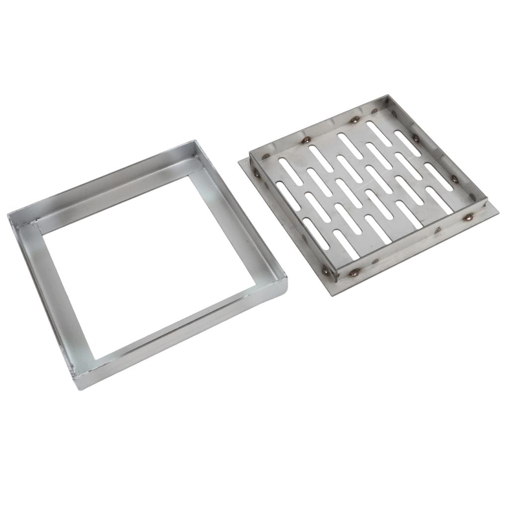 Wet Area Stability 150*150*20mm Stainless Steel Drain Cover Versatile Drain Applications Slip Resistant Fast-Drain Design