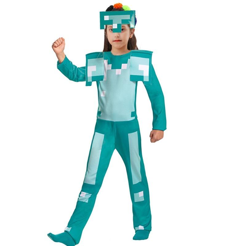 Minecraft Children's Game Themed Halloween June Day Role Playing Costumes