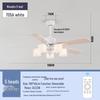 Nordic Style Silent Ceiling Fan Light with Chandelier for Living Room, Bedroom, or Restaurant.