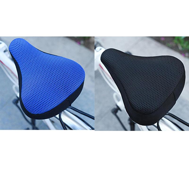 1-6Pcs Bicycle Saddle 3D Soft Bike Seat Cover Cycling Silicone Seat Cushion Cycling Breathable Saddle Comfortable Bicycle Bike