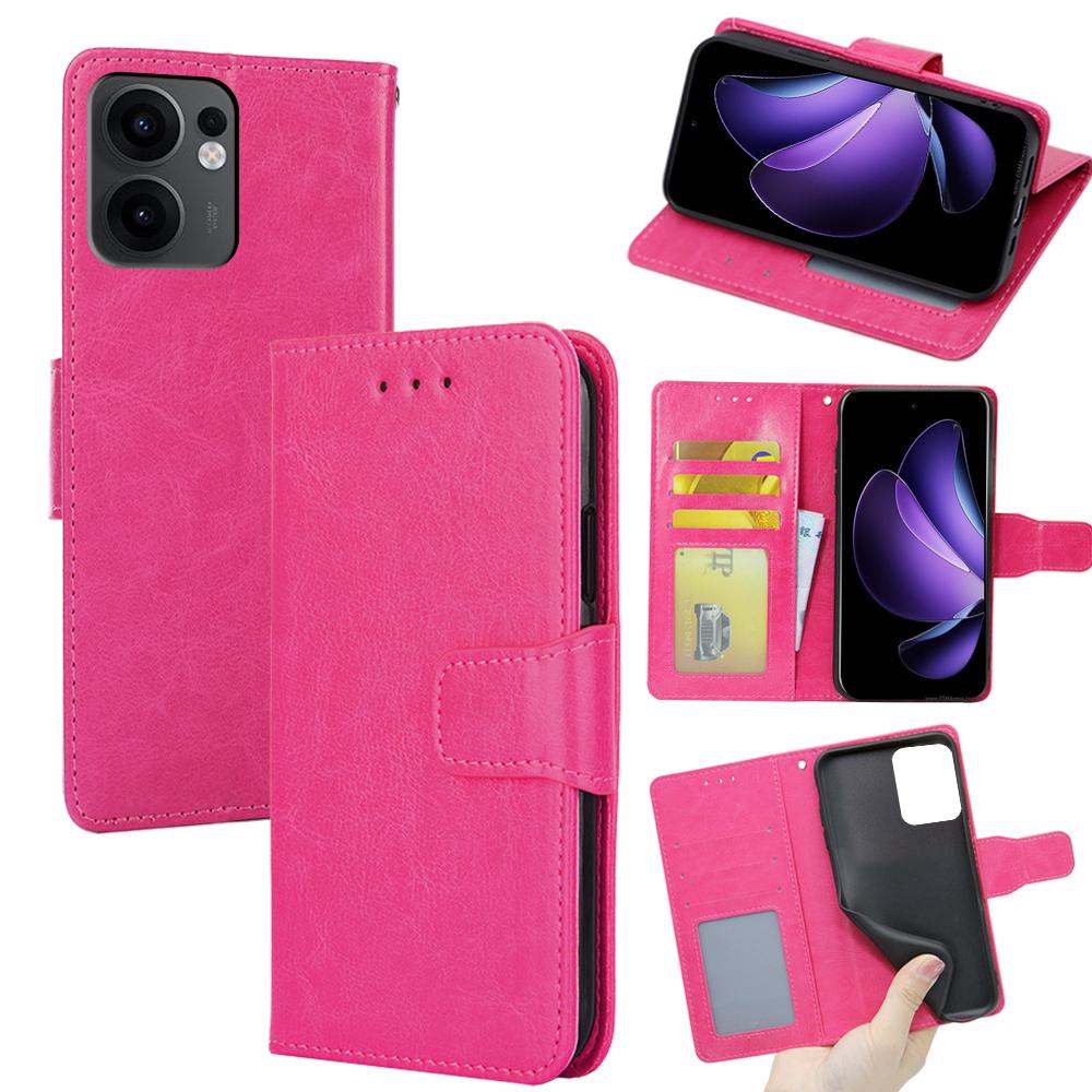 For Oppo Reno13 F 5G (Reno 13 FS 5G)/4G Case Wallet PU Leather + TPU Folding Stand Phone Cover