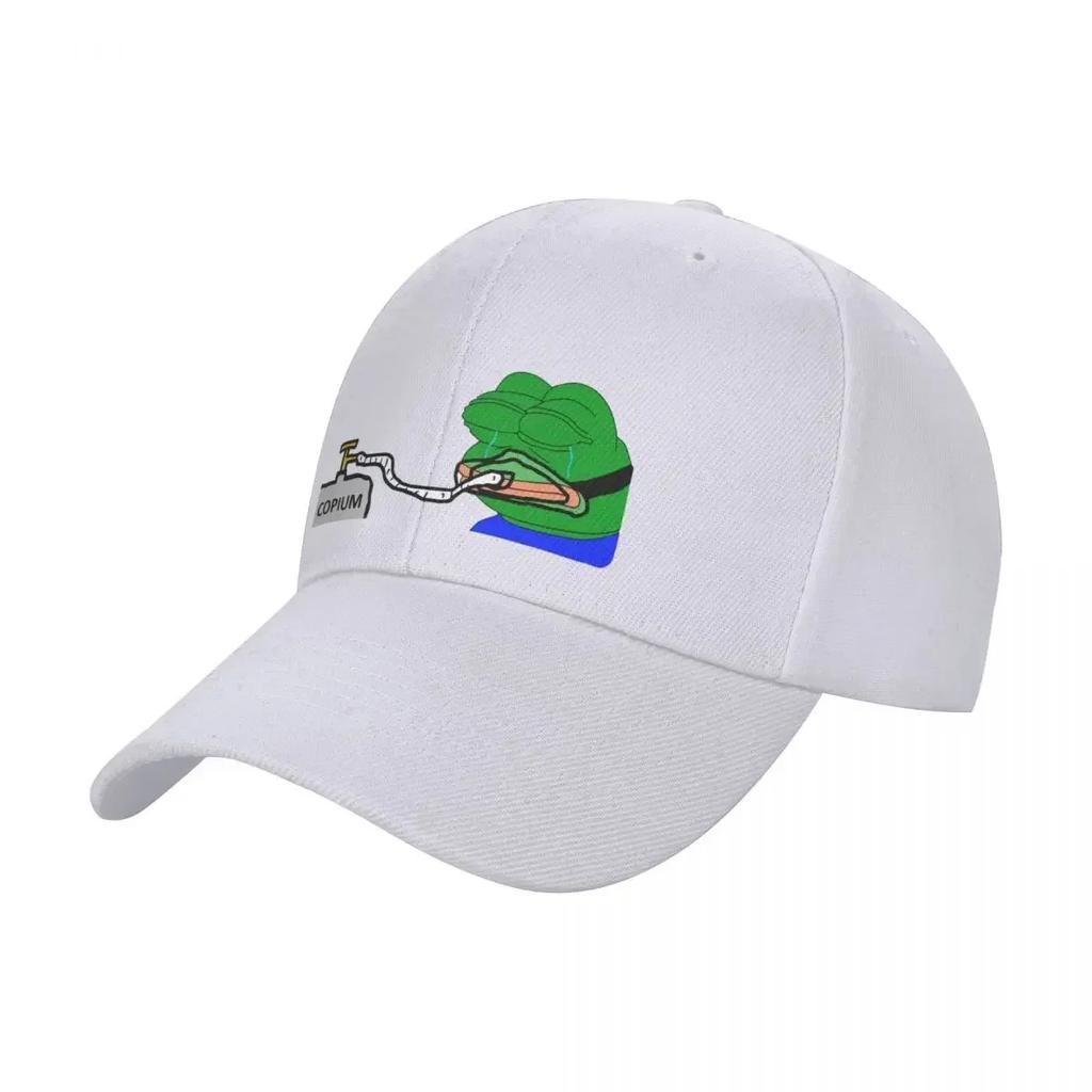 Copium Emote Pepe The Frog Baseball Cap fishing caps Unisex Golf Cap For Unisex Womens