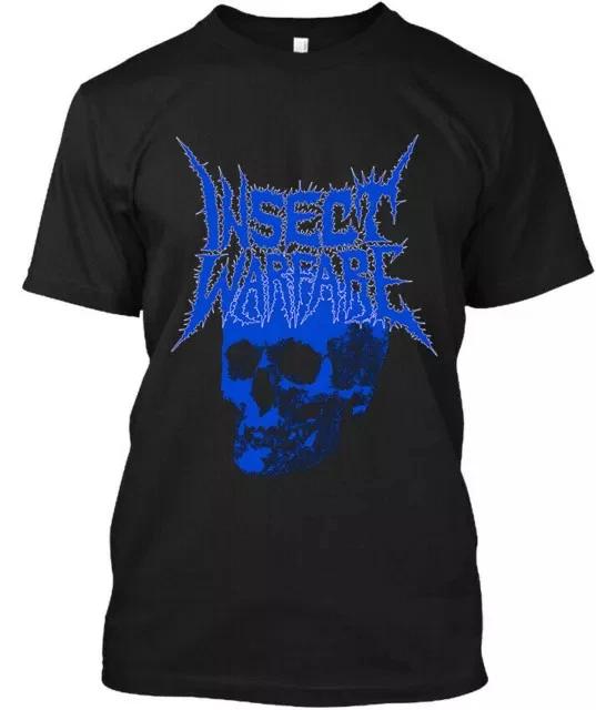 RARE! Insect Warfare American Music Group Vintage Skull Art Graphic T-Shirt S