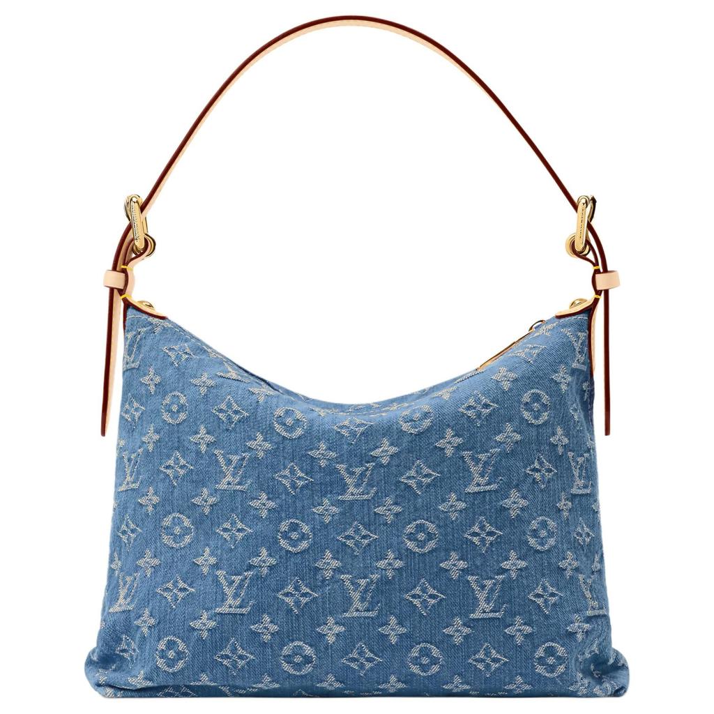 Louis Vuitton Fabric One Shoulder Handbag Extra Large Women's Blue M27329