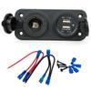 12V Dual USB Car Cigarette Lighter Socket Splitter 12V Charger Power Adapter Outlet Accessories New Arrive