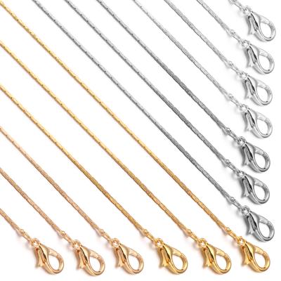 6 pièces/lot 41cm Chaîne à Maillons Métal Cuivre Avec Fermoir Mousqueton Alliage pour Fabrication Bijoux DIY Accessoires Collier Fait Main Vente en Gros