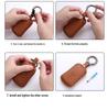 Geely Key Case in Genuine Leather for Xingyue, Boyue, Galaxy, Xingyuan, Emgrand, Xingrui, BinYue, ICON, and BinRui Models.