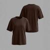 Women's Solid Color Casual Loose Fit Short Sleeve Crew Neck T-Shirt Oversized Streetwear Basic Top